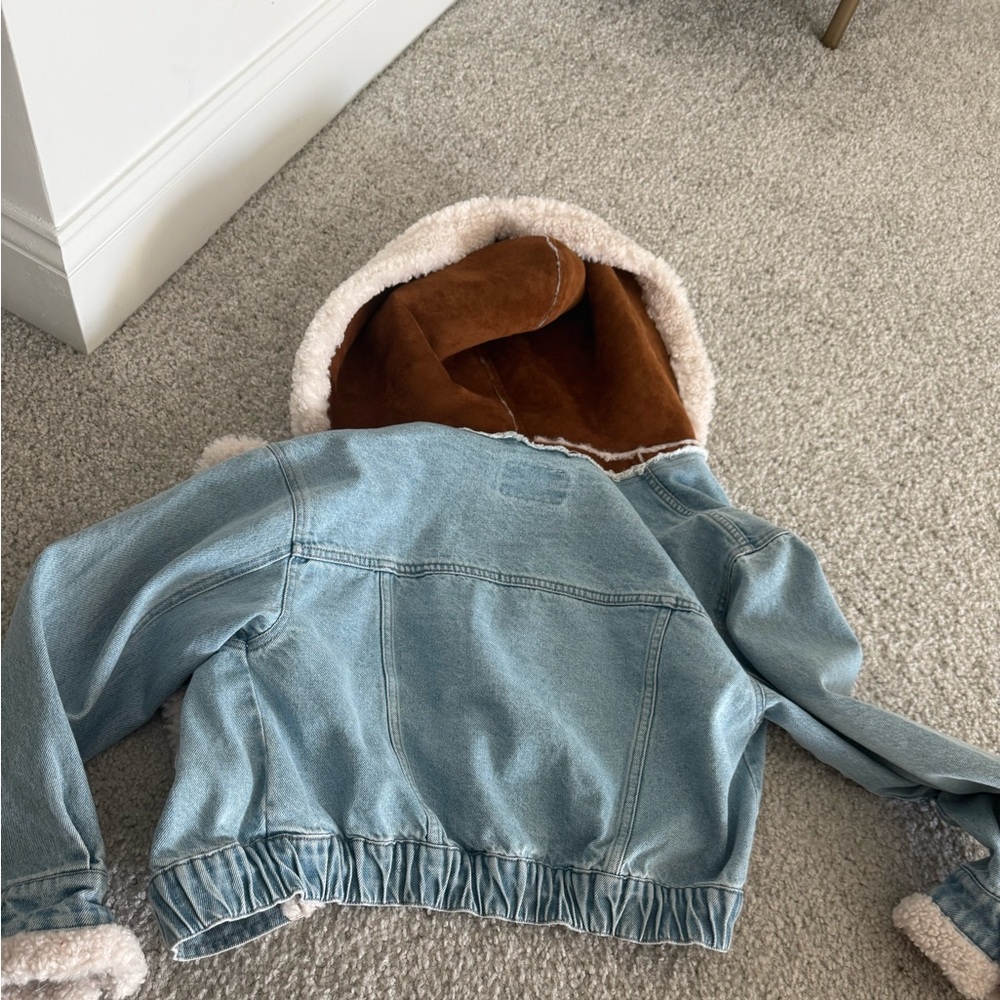 Free People cropped denim jacket